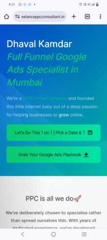 Dhaval Kamdar Full Funnel Google Ads Specialist in Mumbai